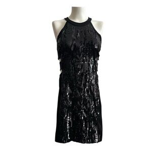 lace halter dress long Isoria | PINK And Black Lace Halter-Neck Maxi Dress With Bow-Belt Detail main image 1
